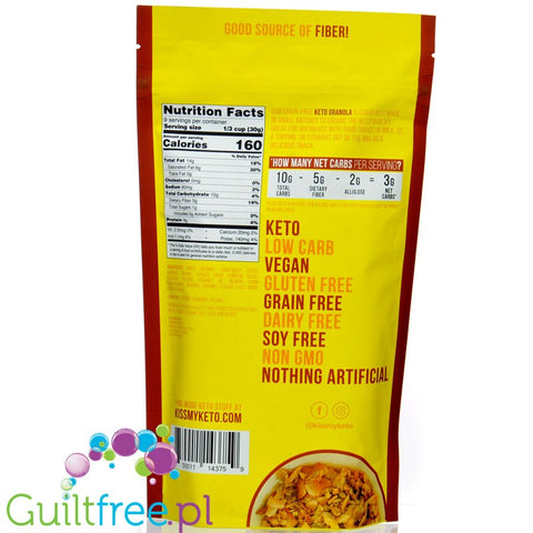 Kiss My Keto Keto Granola, Salted Caramel 9.5 oz