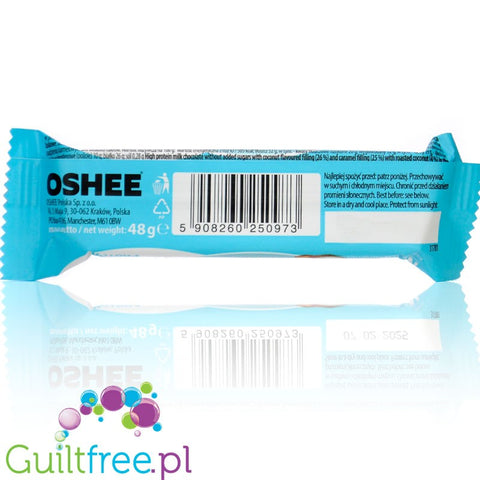 Oshee Protein Bar Coconut & Caramel - protein bar with coconut caramel filling