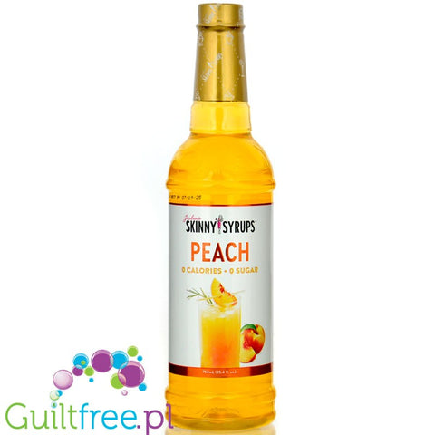 Jordan's Skinny Syrups Peach -  brzoskwiniowy syrop do herbaty bez cukru, zero kalorii