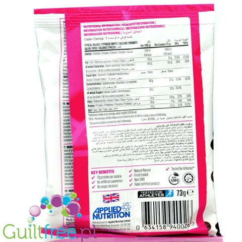 Applied Nutrition Critical Cookie White Chocolate & Raspberry 20g protein giant cookie XXL