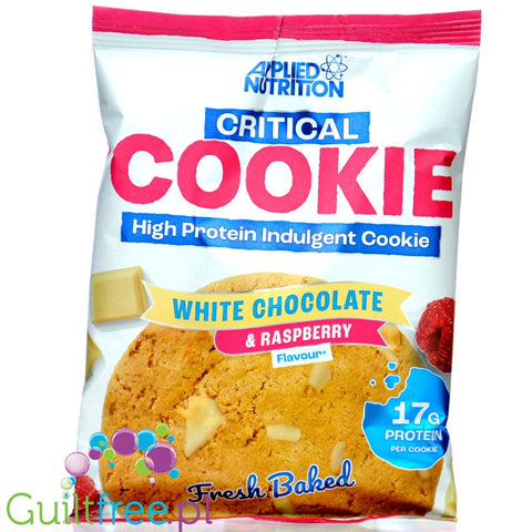 Applied Critical Cookie XXL White Chocolate & Raspberry - gigantyczne proteinowe ciastko z białą czekoladą i malinami