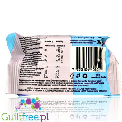 N!ck's Nicks Oat Bar Chocolate Fudge - owsiany batonik kakaowy bez dodatku cukru 134kcal