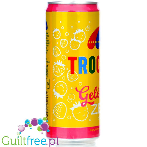 Trocadero Gelehallon Zero - szwedzki napój z kofeiną, bez cukru i kalorii, smak Żelki Malinowe