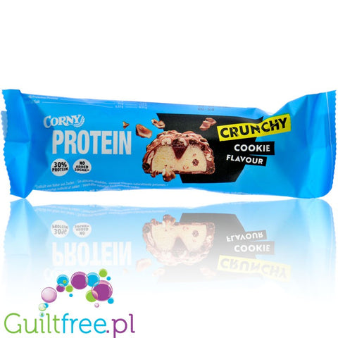Corny Protein Crunchy Cookie - baton białkowy bez dodatku cukru 169kcal, Śmietanka & Ciasteczko
