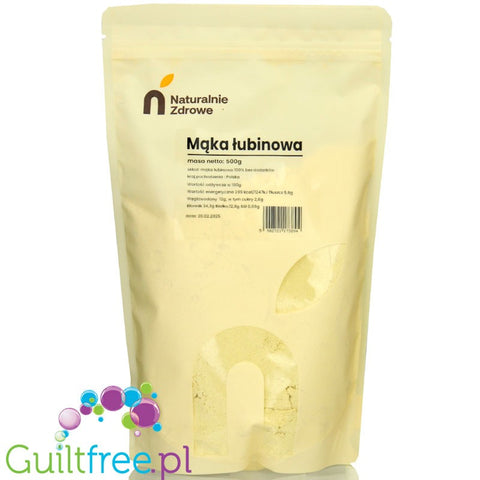 Naturalnie Zdrowe Mąka łubinowa 100% bez dodatków, 0,5KG