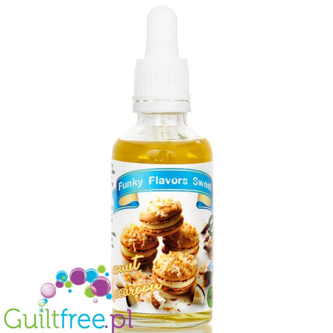 Funky Flavors Sweet Coconut Macaroon - słodzony aromat bez cukru, tłuszczu i kcal, Kokosanka