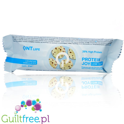 QNT Protein Joy Crunchy Vanilla Ice - baton proteinowy 38% białka