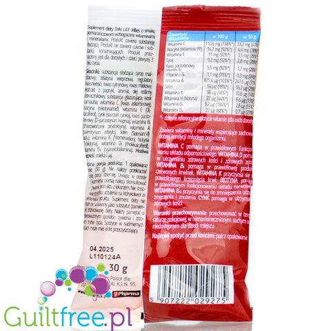 LiLY mini jelly beans without sugar with 10 vitamins in cola flavor
