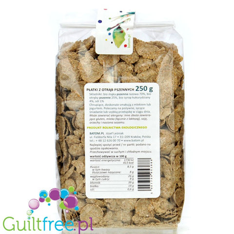 Batom organic wholemeal bran flakes 40% fiber