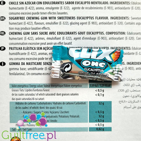 Clix One Eucalyptus - sugar-free chewing gum, Eucalyptus