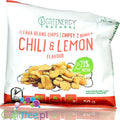 Greenergy Fava Beans Chili & Lemon - chrupki z bobu o smaku Chilli z Cytryną, 17g błonnika & 23g białka