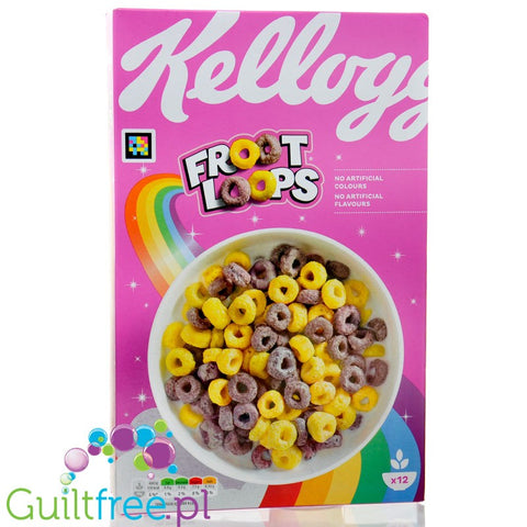 Kellogg's Unicorn Froot Loops Cereal (CHEAT MEAL) - tęczowe kółeczka śniadaniowe