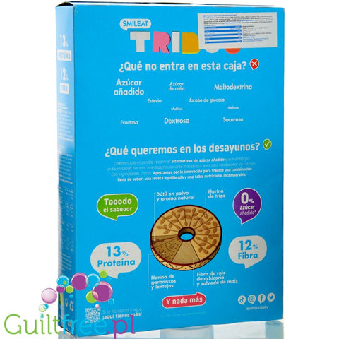 Triboo Smileat Bio - kółeczka wielozbożowe bez cukru 13% białka & 12% błonnika