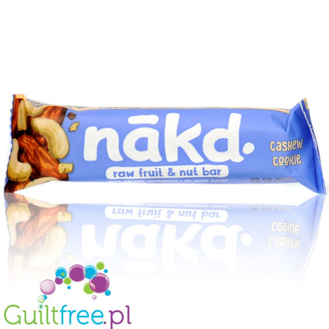 Nakd Cashew Cookie Fruit & Nut RAW Bar - vegan cashew bar with no added sugar