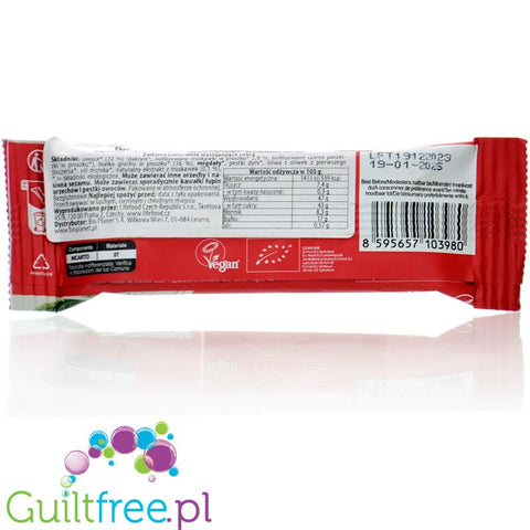 LifeFood High Protein Strawberry - organic vegan protein bar with strawberries and almonds without added sugar