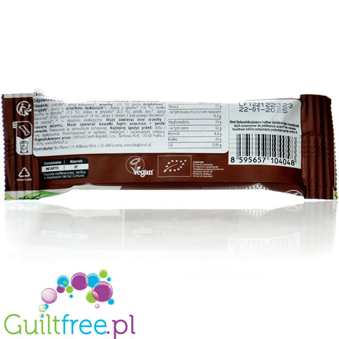 LifeFood High Protein Chocolate - organic vegan protein bar with chocolate, nuts and coconut without added sugar