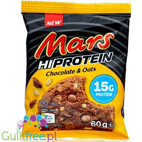 Mars Hi-Protein Cookie Chocolate & Oats - ciastko proteinowe 15g białka z kawałkami czekolady, miodem i płatkami owsianymi