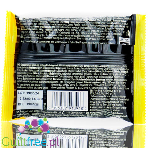 Mars Hi-Protein Cookie Chocolate & Oats - ciastko proteinowe 15g białka z kawałkami czekolady, miodem i płatkami owsianymi