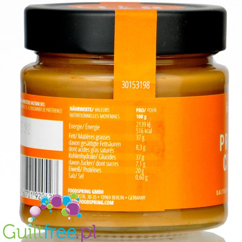 Foodspring Protein Cream Salty Caramel - sugar-free protein cream with salted caramel flavor 20g protein