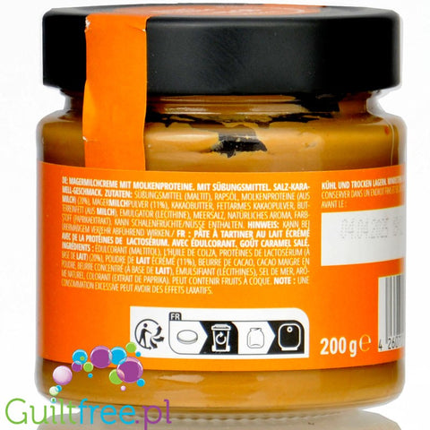 Foodspring Protein Cream Salty Caramel - krem proteinowy bez dodatku cukru o smaku solonego karmelu 20g białka