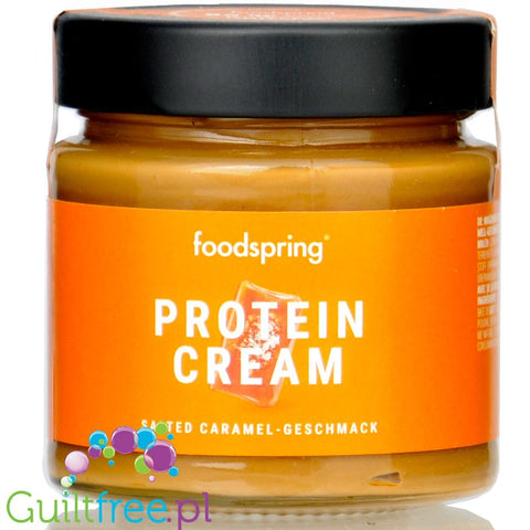 Foodspring Protein Cream Salty Caramel - sugar-free protein cream with salted caramel flavor 20g protein