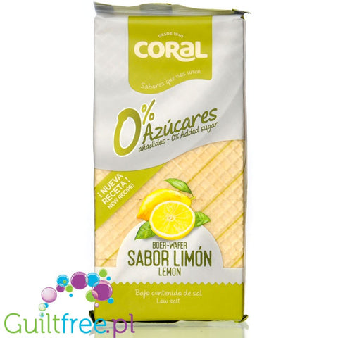 Coral Wafer Limon - family waffles with lemon cream with no added sugar