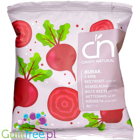 Crispy Natural Beetroot with Salt - crispy salted beets, healthy chips with potassium and folic acid