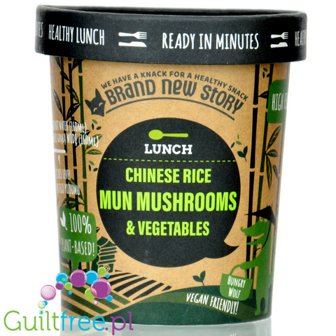Brand New Story Lunch, Chinese Rice Mun Mushrooms - danie instant, ryż chiński z warzywami i grzybami mun