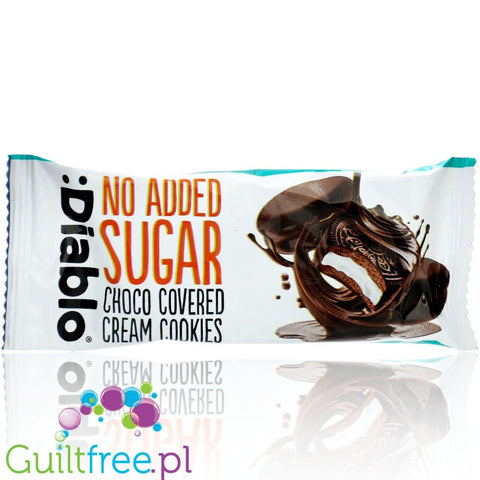 Diablo Choco Covered Cream Cookies - sugar-free cocoa marshmallows with chocolate-covered vanilla cream.