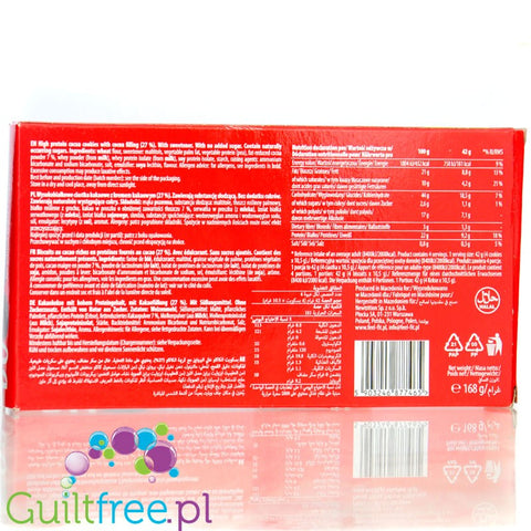 Feel Fit Duo High Protein Cocoa - wysokobiałkowe ciastka kakaowe - markizy bez cukru z kremem kakaowym