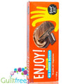 FeelFit Enjoy! Brownie - ciastka w czekoladzie deserowej z nadzieniem brownie, bez dodatku cukru i oleju palmowego