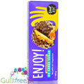 FeelFit Enjoy! Peanut & Caramel – ciastka z karmelem i orzeszkami ziemnymi w mlecznej czekoladzie bez dodatku cukru
