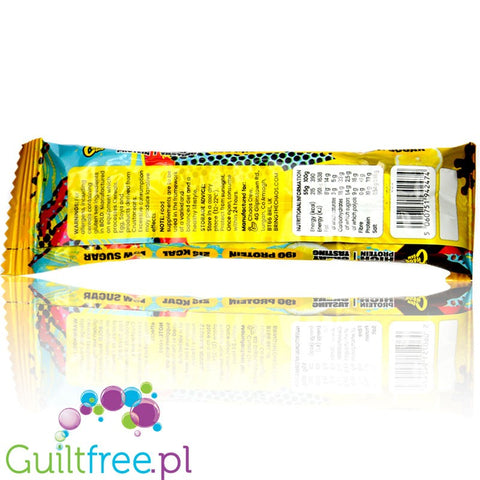 Chaos Crew Protein Bar Chocolate Lemon - protein bar 19g protein, flavor Lemon in Chocolate.