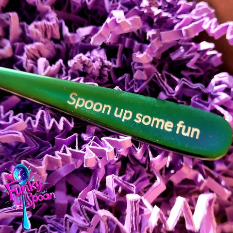 Funky Spoon engraved spoon with affirmation, Rainbow 17cm, Spoon up Some Fun