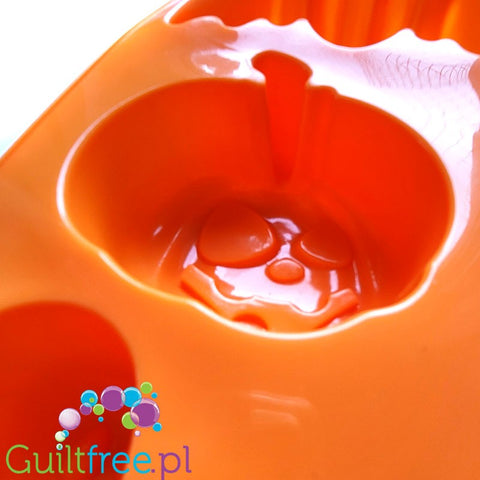 Silikonowa foremka do muffinek i babeczek, Halloween, dynie & czaszki