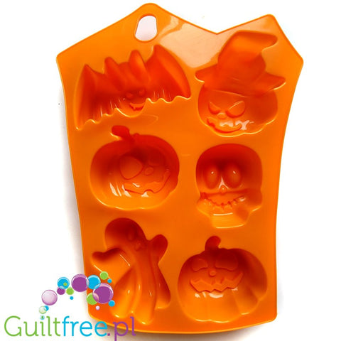 Silikonowa foremka do muffinek i babeczek, Halloween, dynie & czaszki