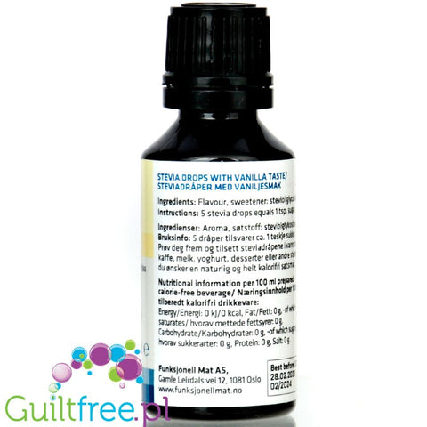 Sukrin Stevia Drops Dark Chocolate - chocolate sweetener in drops with stevia