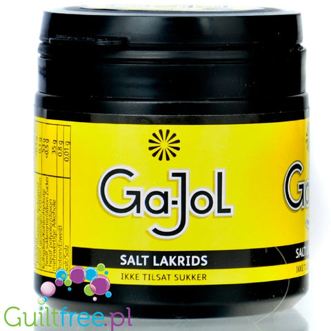 Ga-Jol Salt Lakrids 100g - bardzo mocna słona lukrecja bez cukru