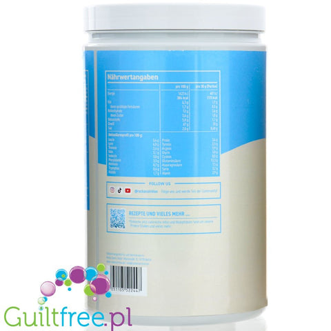 Rocka Nutrition Protein Shake Vanilla Ice Cream 0,9kg - vegan protein supplement 4 sources of protein, Vanilla Ice Cream.