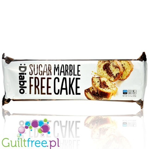 Diablo Sugar Free Marble Cake 0.4KG - large ready-made sugar free marble cake