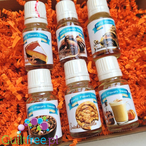 Funky Flavors Sweet 6 x 10ml, Set Testerski Dynia z Makiem