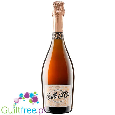 Belle & Co Rose - musujące różowe wino bezalkoholowe 22kcal