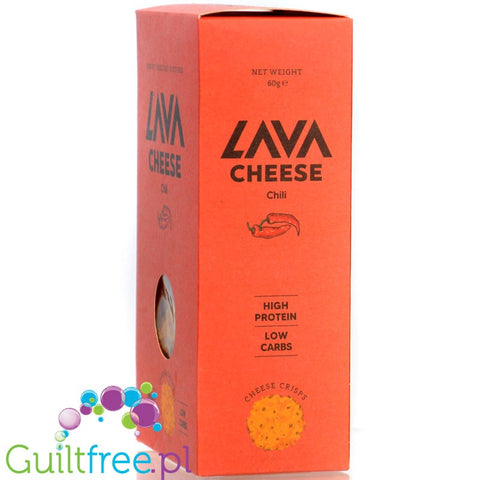 Lava Cheese Chili - pikantne cheddarowe keto talarki serowe z chilli