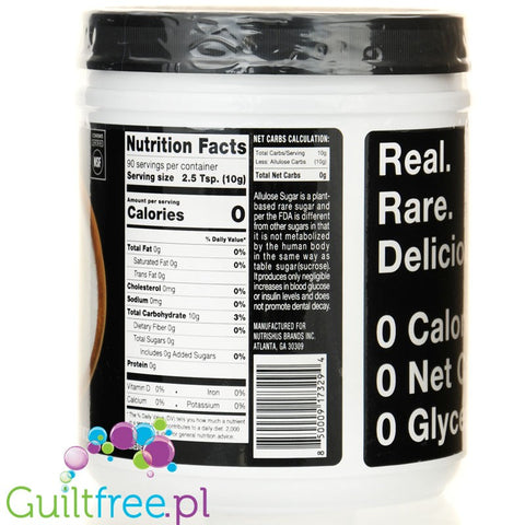 RxSugar Allulose 908g - słodzik, alluloza w proszku