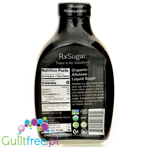 RxSugar Allulose 473ml - słodzik, alluloza w płynnym syropie