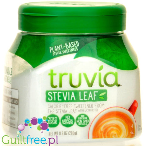 Truvia Stevia Leaf 280g USA - natural sweetener in 0kcal crystals with stevia and erythritol