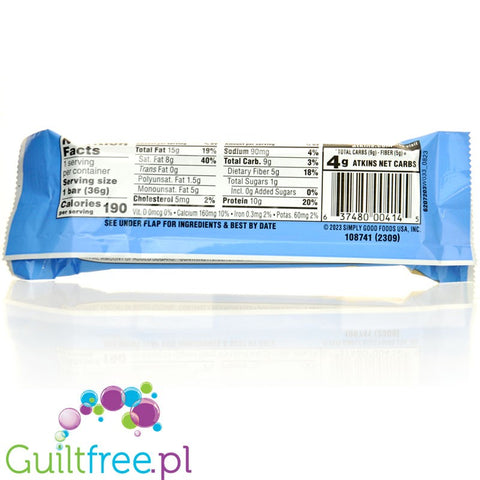 Atkins Wafer Crisps Lemon Creme - wafelek proteinowy z kremem cytrynowym