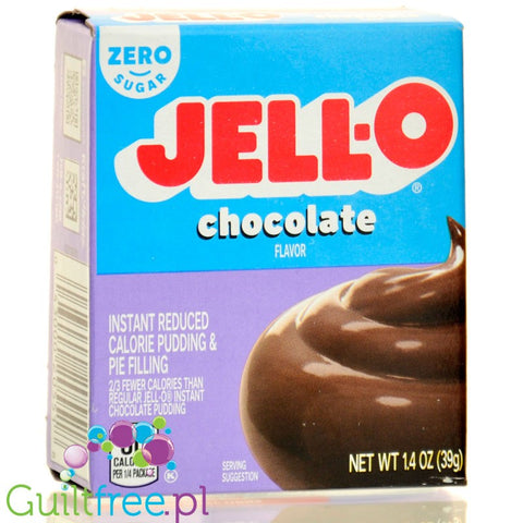 JellO Chocolate Pudding Sugar Free - sugar & fat free instant pudding, chocolate flavor