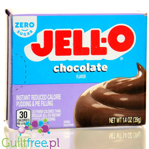 JellO Chocolate Pudding Sugar Free - sugar & fat free instant pudding, chocolate flavor