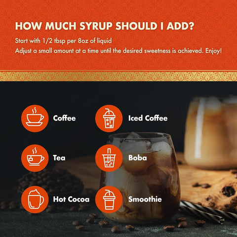 Choc Zero Coffee Syrup, Caramel - sugar and sucralose free coffee syrup with fiber